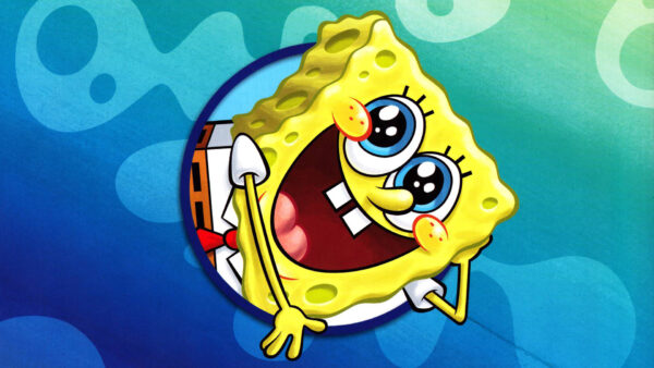 Wallpaper With, Desktop, SpongeBob, Background, Blue, SquarePants