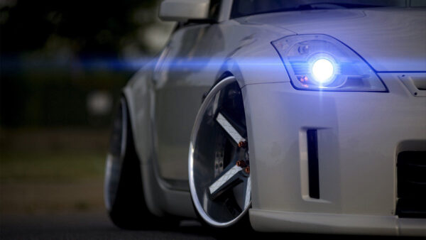 Wallpaper Nissan, Jdm, Desktop, 350z, Car, Front, White, View