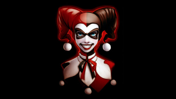 Wallpaper Dress, Harley, Eyes, Background, With, Black, Joker, Mobile, Quinn, Blue, Desktop