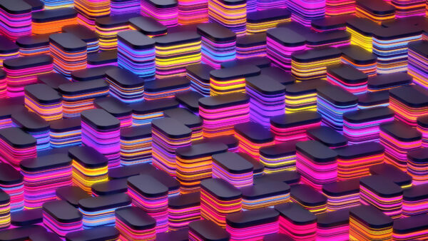 Wallpaper Abstract, Colorful, Shapes, Neon, Mobile, Desktop, Abstraction
