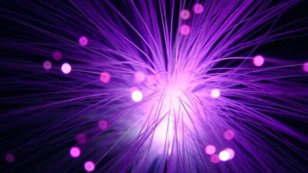 Wallpaper Lines, Lights, Purple, Bokeh