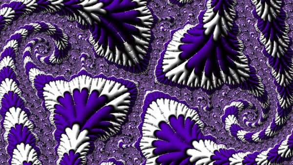 Wallpaper Purple, White, Abstraction, Abstract, Fractal, Art, Trippy