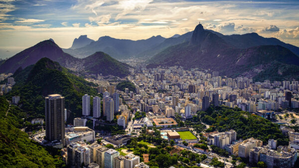 Wallpaper Rio, Cityscape, Mountains, Janeiro, Buildings, Brazil, Travel
