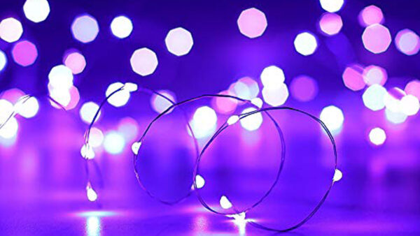 Wallpaper Spring, Lights, Purple, Background, Bokeh, White