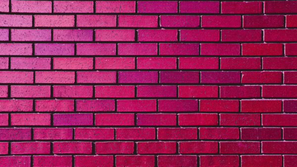 Wallpaper WALL, Brick, Pink