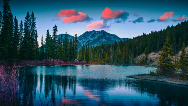 Wallpaper Lorette, Landscape, Mount, Ponds