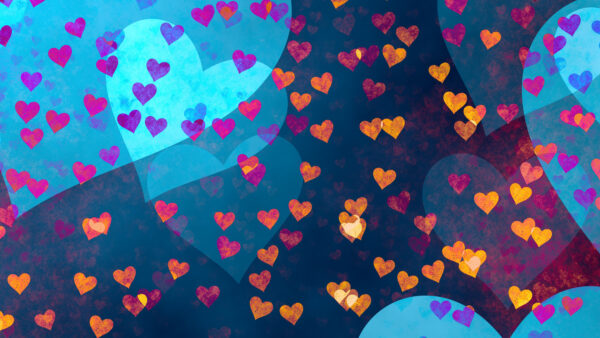 Wallpaper Hearts, Love
