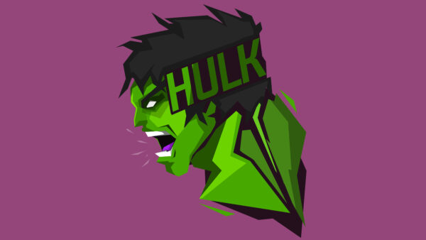 Wallpaper Hulk, Minimal, Headshot