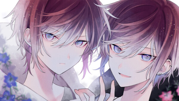 Wallpaper Couple, Eyes, Purple, Anime, Boy, Light, Girl, And