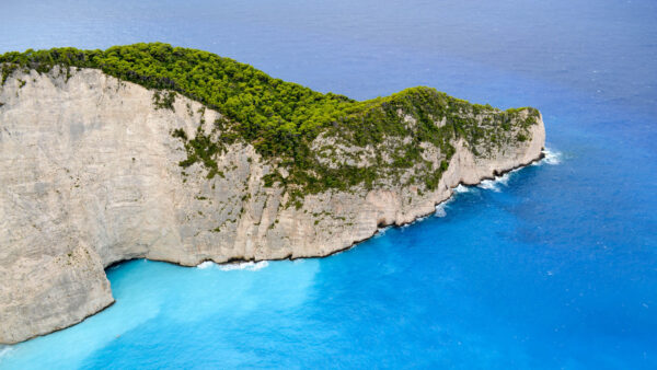 Wallpaper Nature, Aerial, View, Rocks, Ocean, Trees, Desktop, White, Mobile, Green, Island