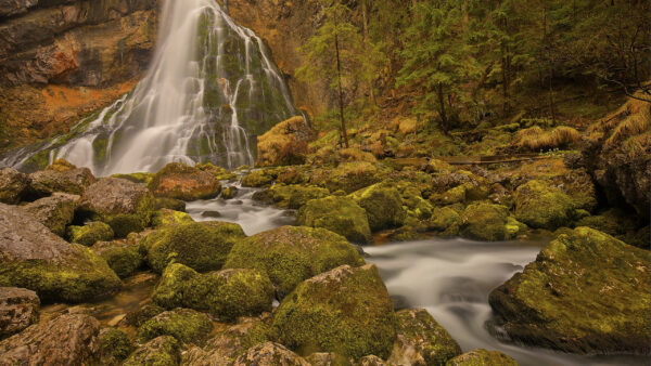 Wallpaper Rock, Stone, Nature, Desktop, Waterfalls, Austria