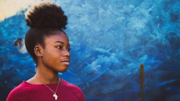 Wallpaper Black, Background, Girl, Desktop, Blue