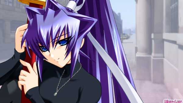 Wallpaper Eyes, Hair, Black, Boy, Anime, Blue, With, Dress