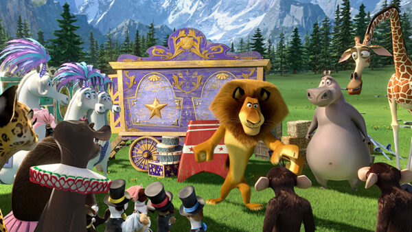 Wallpaper Madagascar, Cartoon, Lions