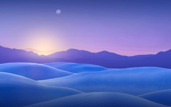 Wallpaper Dunes, Blue