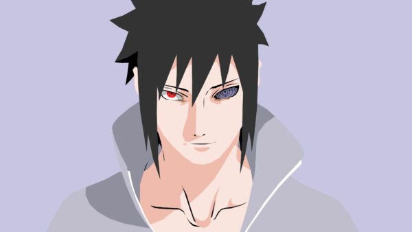 Wallpaper Red, Naruto, Uchiha, Eyes, Blue, Sasuke