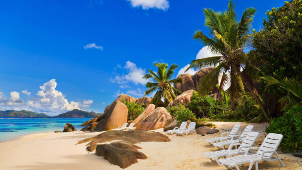 Wallpaper Sand, White, And, Chair, Beach, Desktop, Rock