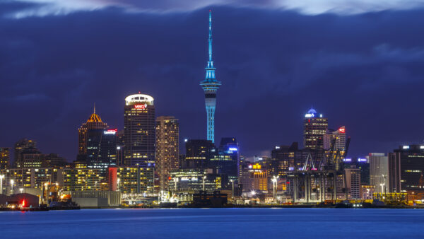 Wallpaper Travel, Zealand, Skyscraper, Building, City, Night, New, Auckland