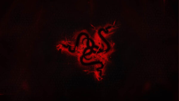 Wallpaper Desktop, Red, Razer, Black, Logo