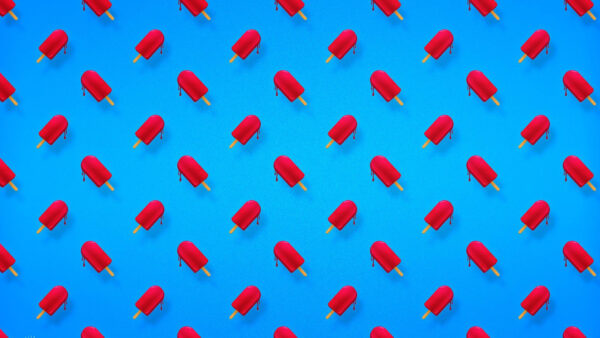Wallpaper Blue, Background, Indie, Red, Chocobars, Desktop