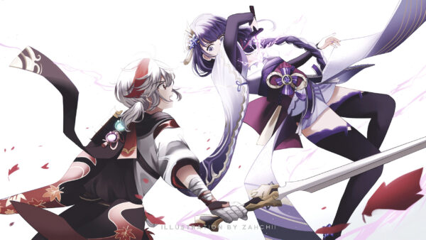 Wallpaper Shogun, Kazuha, Baal, Genshin, Impact, Raiden, Kaedehara