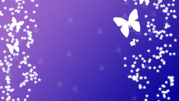 Wallpaper Blue, White, Purple, Background, Butterflies, Girly