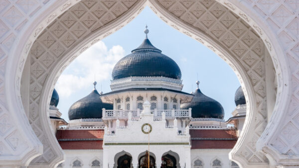 Wallpaper Mosque, Under, White, Temple, Sky, Gray, Islamic