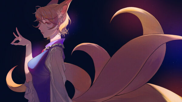 Wallpaper Yakumo, Touhou, Ran