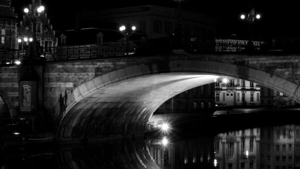 Wallpaper Desktop, Black, Dark, Background, Image, Water, Mobile, And, White, Bridge, Reflection