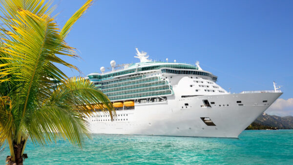 Wallpaper Sky, Desktop, Blue, Sea, Ship, White, Cruise, Under, Green