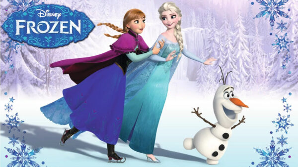 Wallpaper Anna, Frozen, Olaf, Elsa