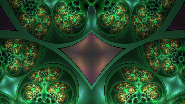 Wallpaper Patterns, Green, Trippy, Fractal