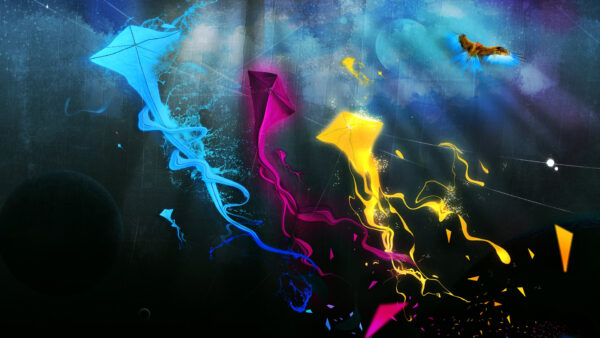 Wallpaper Colorful, 1080p, Kites