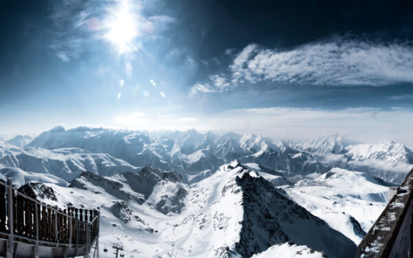 Wallpaper Snowy, Alps