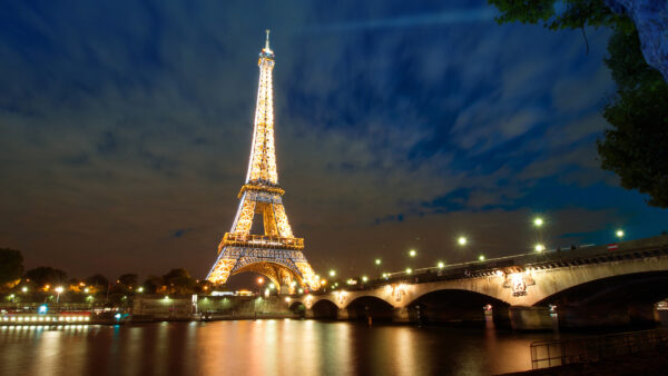 Wallpaper Background, Clouds, Sky, Paris, Tower, With, Desktop, Travel, And, Eiffel, Lighting