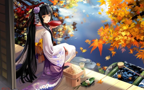 Wallpaper Geisha, Anime