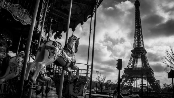 Wallpaper With, Desktop, Picture, White, And, Background, Black, Tower, Travel, Eiffel, Clouds