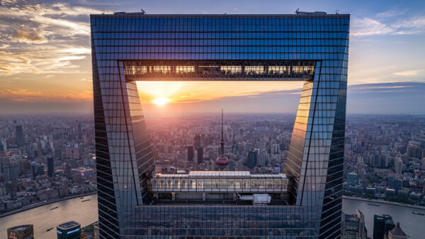Wallpaper Travel, Building, Sunset, China, Shanghai, City, Skyscraper