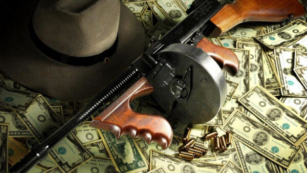 Wallpaper Money, Hat, Gun, Gangster, Desktop