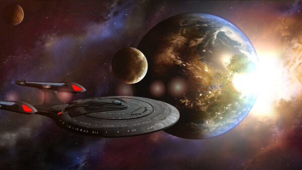 Wallpaper Enterprise, Space, Sci, Star, Trek