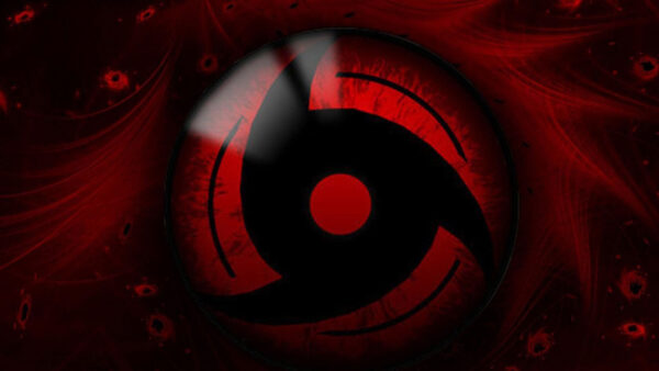 Wallpaper Wheel, Red, Mirror, Eye, Black, Sharingan