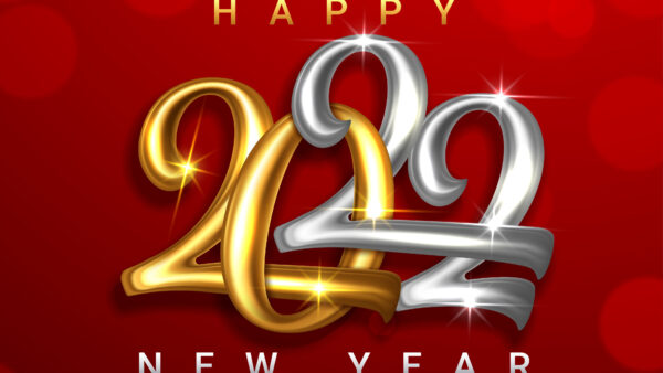 Wallpaper Golden, Year, Glitter, Happy, Background, New, Red, 2022, Silver