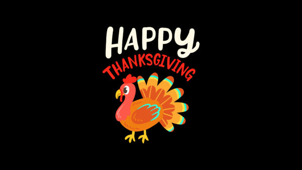 Wallpaper Turkey, Background, Letters, Black, Thanksgiving, Happy