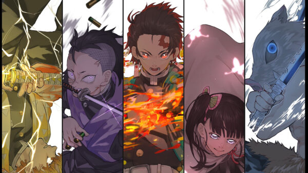 Wallpaper Kamado, Anime, Slayer, Tsuyuri, Desktop, Kanao, Agatsuma, Tanjirou, Zenitsu, Inosuke, Hashibira, Demon