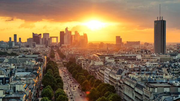 Wallpaper Paris, Cityscape, Sunrise, Travel, During, Mobile, Desktop, France