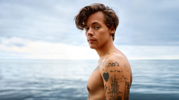 Wallpaper With, Side, Beach, Tattoos, Background, Styles, Harry, Desktop, View, Standing