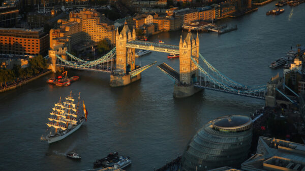 Wallpaper Boat, Thames, Building, Tower, England, London, Bridge, Travel