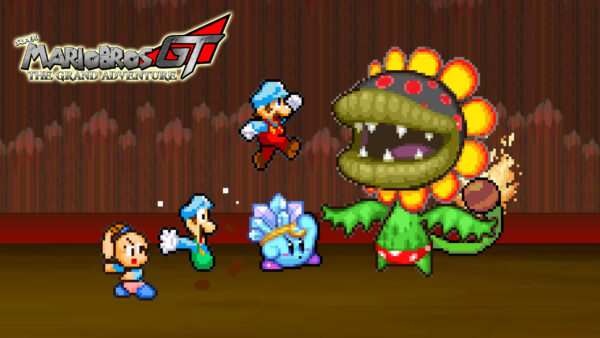Wallpaper Mario, Petey, With, Background, Luigi, Games, Piranha, Brown, Kirby