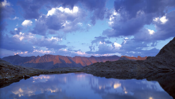 Wallpaper Clouds, Under, Reflection, Sky, River, Blue, Mountain, White, Landscape, View, Nature