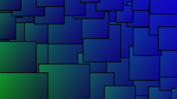 Wallpaper Black, Aqua, Mobile, Abstract, Squares, Dark, Desktop